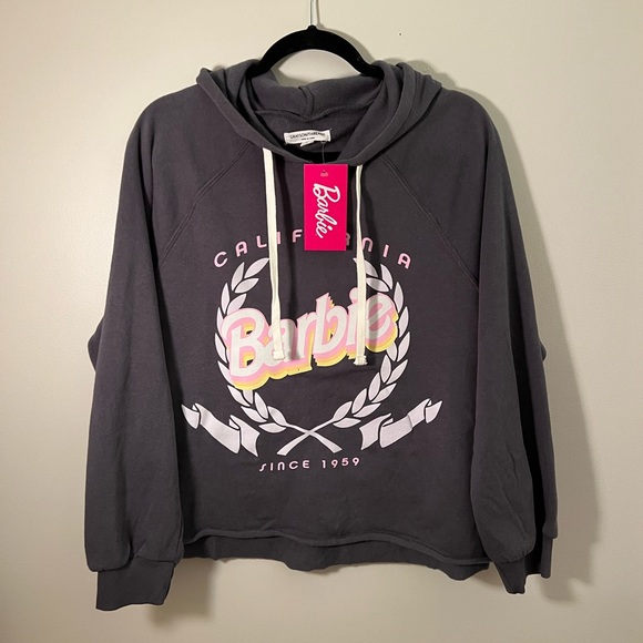 NWT Barbie California Cropped Sweatshirt by Grayson Threads Size S - Picture 2 of 7